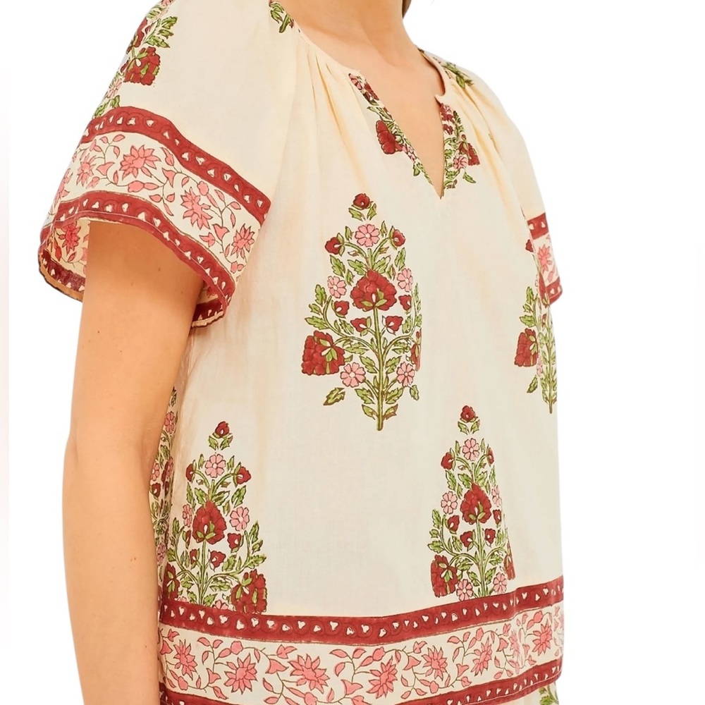 NWT Tuckernuck Blush Pink Floral Top M